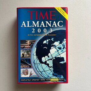 TIME Almanac 2003 Vintage Hardcover Reference Book 1 Million Facts